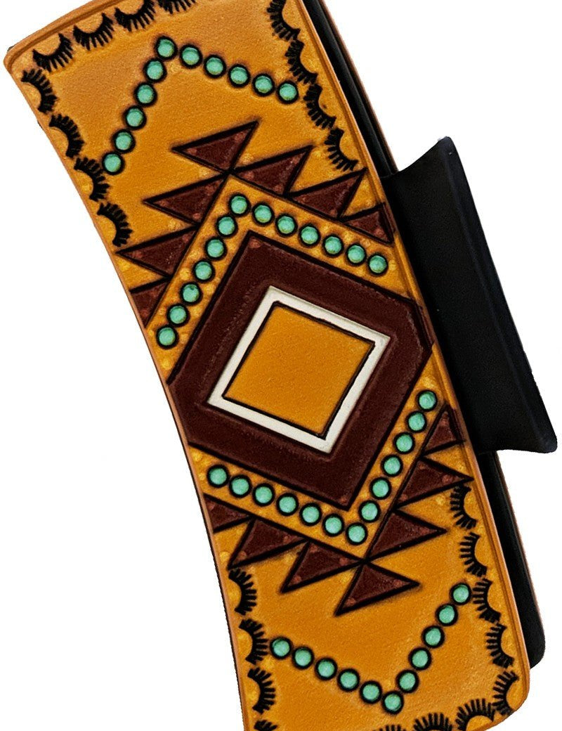 Aztec Faux Leather Hair Claw