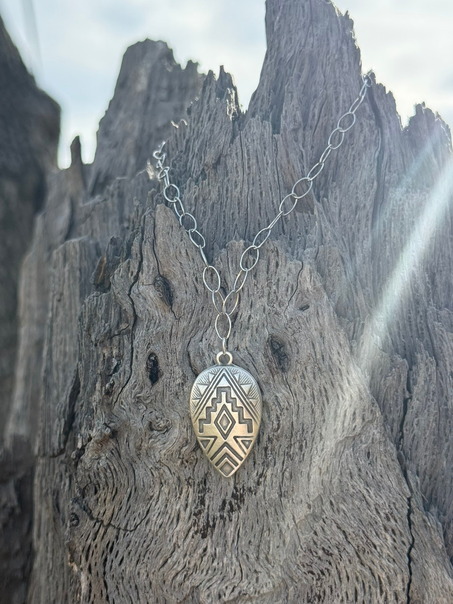 Aztec High Desert Teardrop Necklace