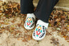 Aztec Knit Furry Slippers - CreamS/M