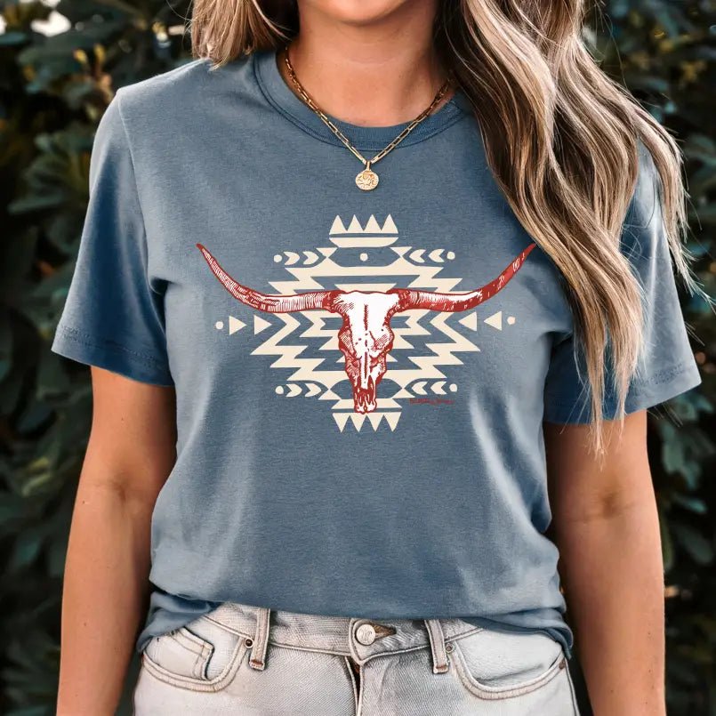 Aztec Longhorn Graphic TeeS