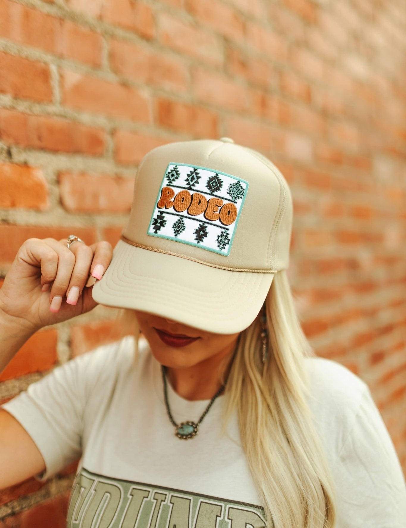 Aztec Rodeo Patch Trucker HatMultiOS