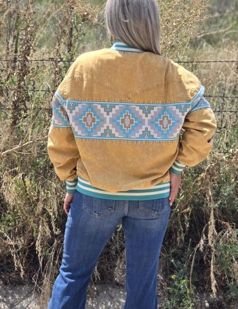 Aztec Sunburst Bomber JacketS