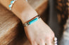 Aztec Turquoise Bar Cuff Bracelet