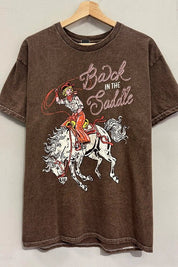 Back In The Saddle Oversized Graphic TeeS/M