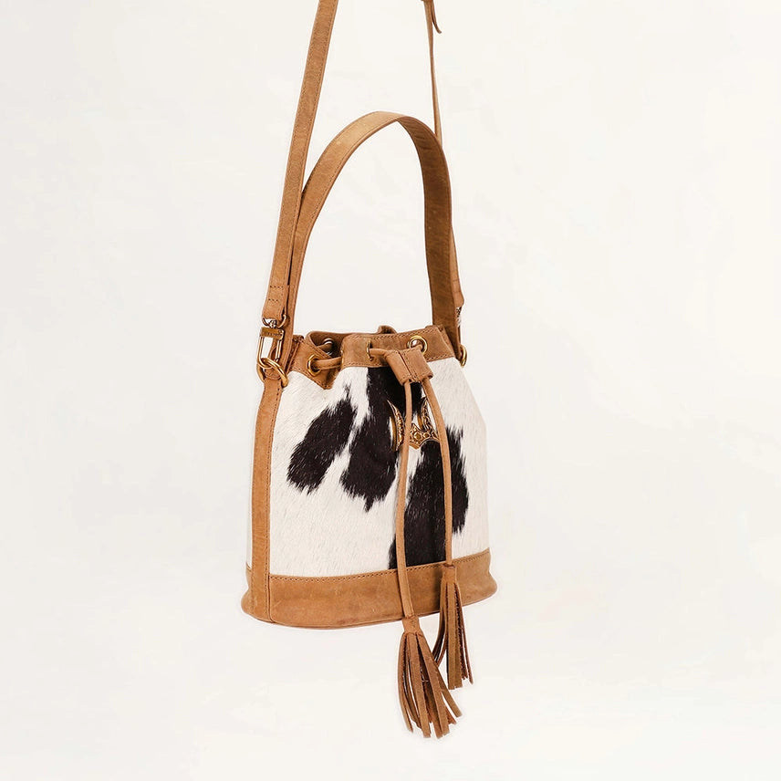 Cowhide Canyon Bucket Bag