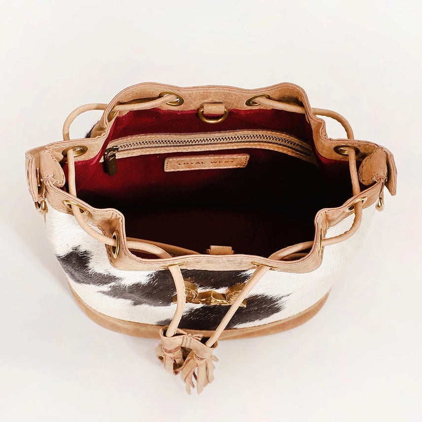 Cowhide Canyon Bucket Bag
