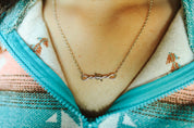 Barbed Wire Charm Necklace