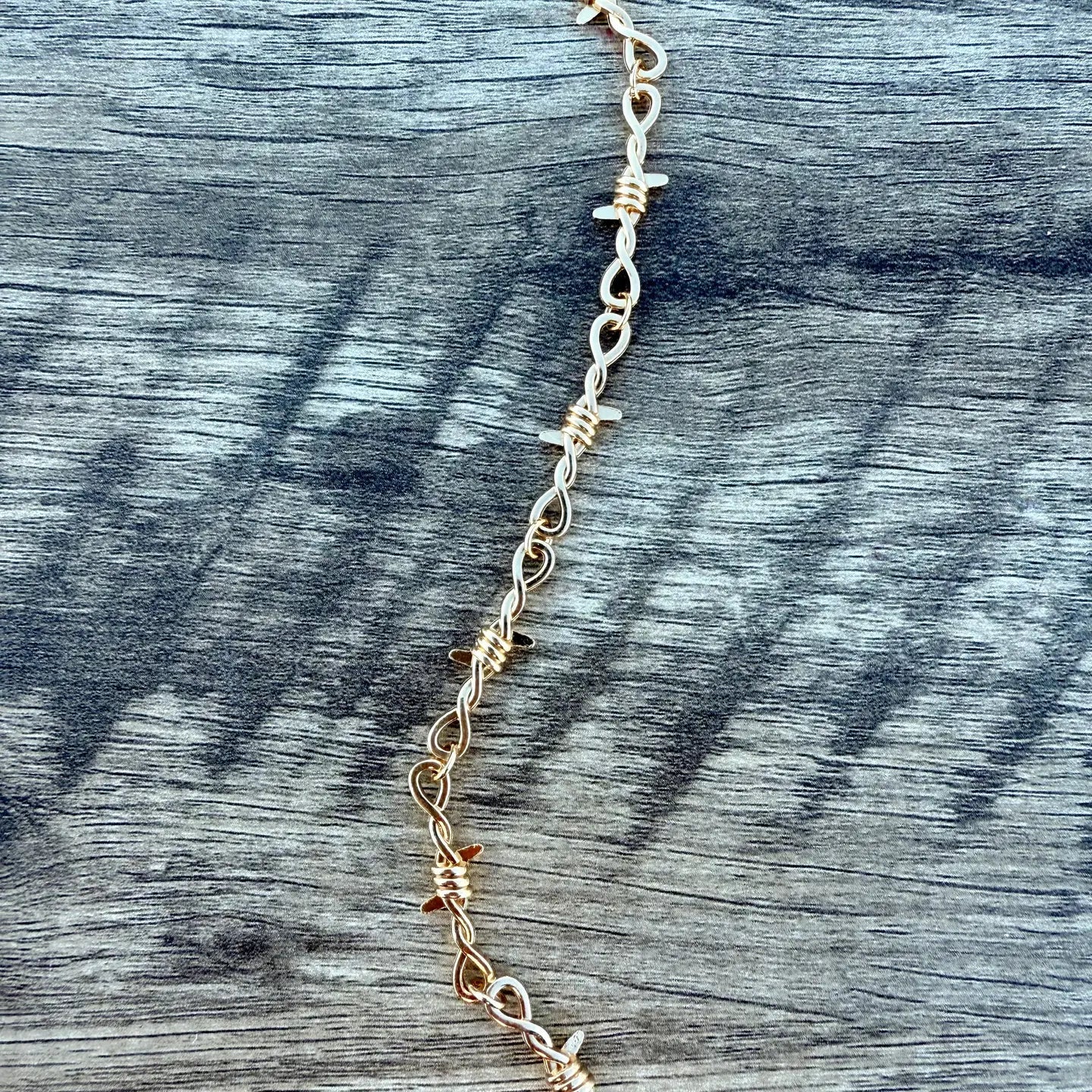 Barbed Wire Hat ChainSilver
