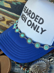 Bearded Men Only Trucker HatBlue & White