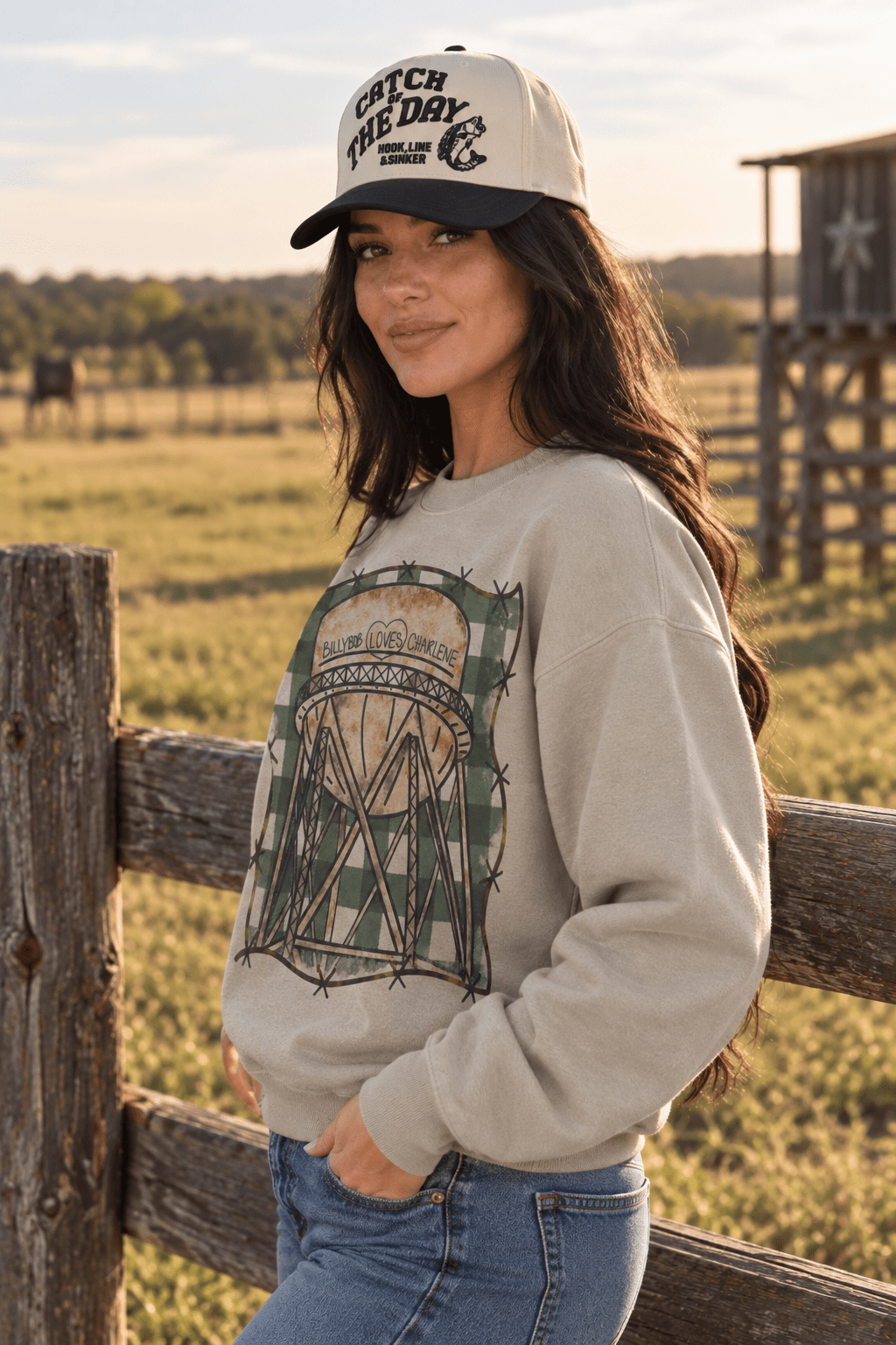 Billy Bob Loves Charlene Graphic SweatshirtSandS