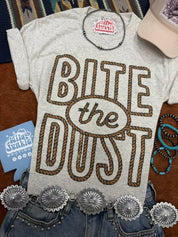 Bite The Dust Twisted Rope Graphic TeeHeather OatmealS