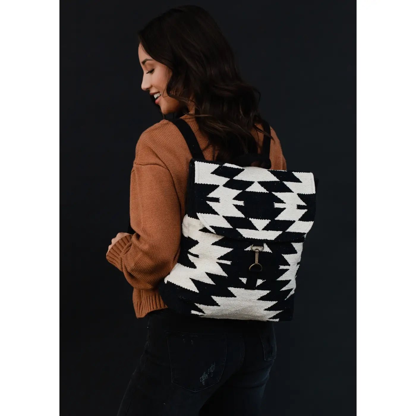 Black Aztec Backpack