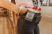 Black Concho BeltXS