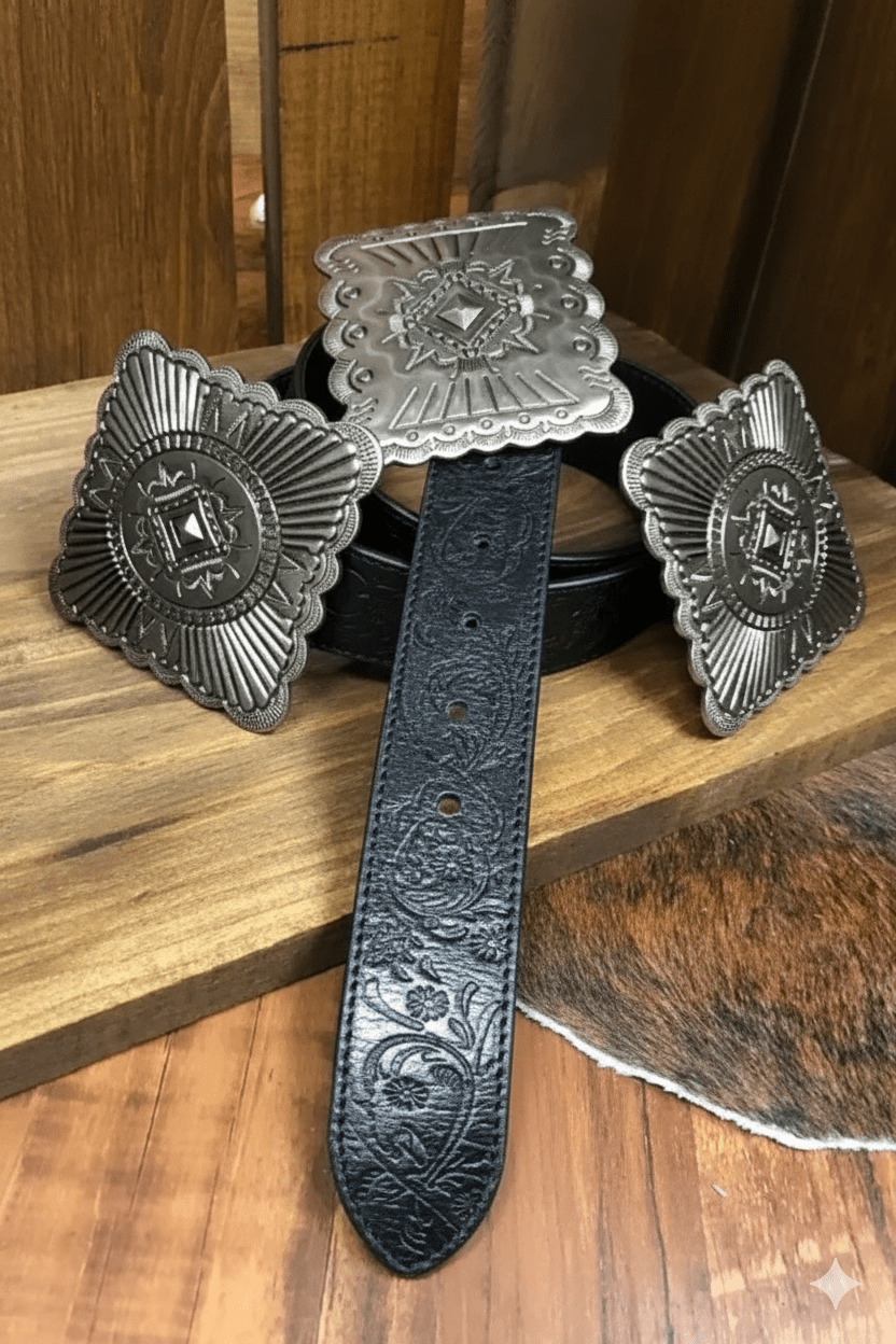 Black Concho BeltS