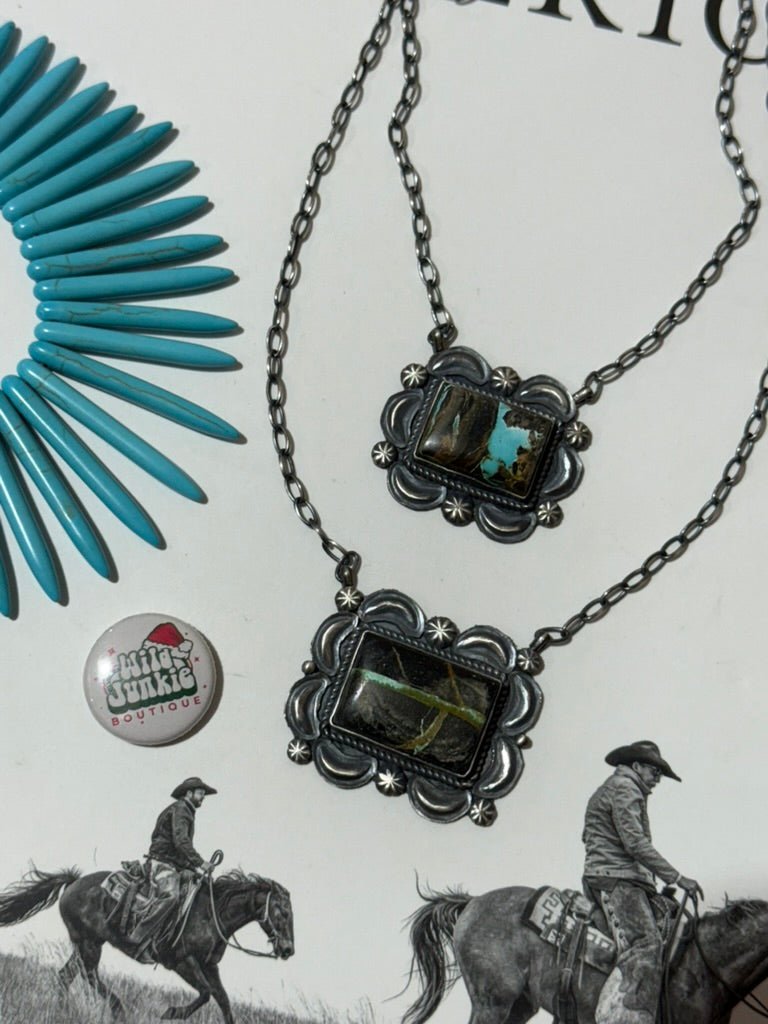 Black Jack Frame Chain Necklace