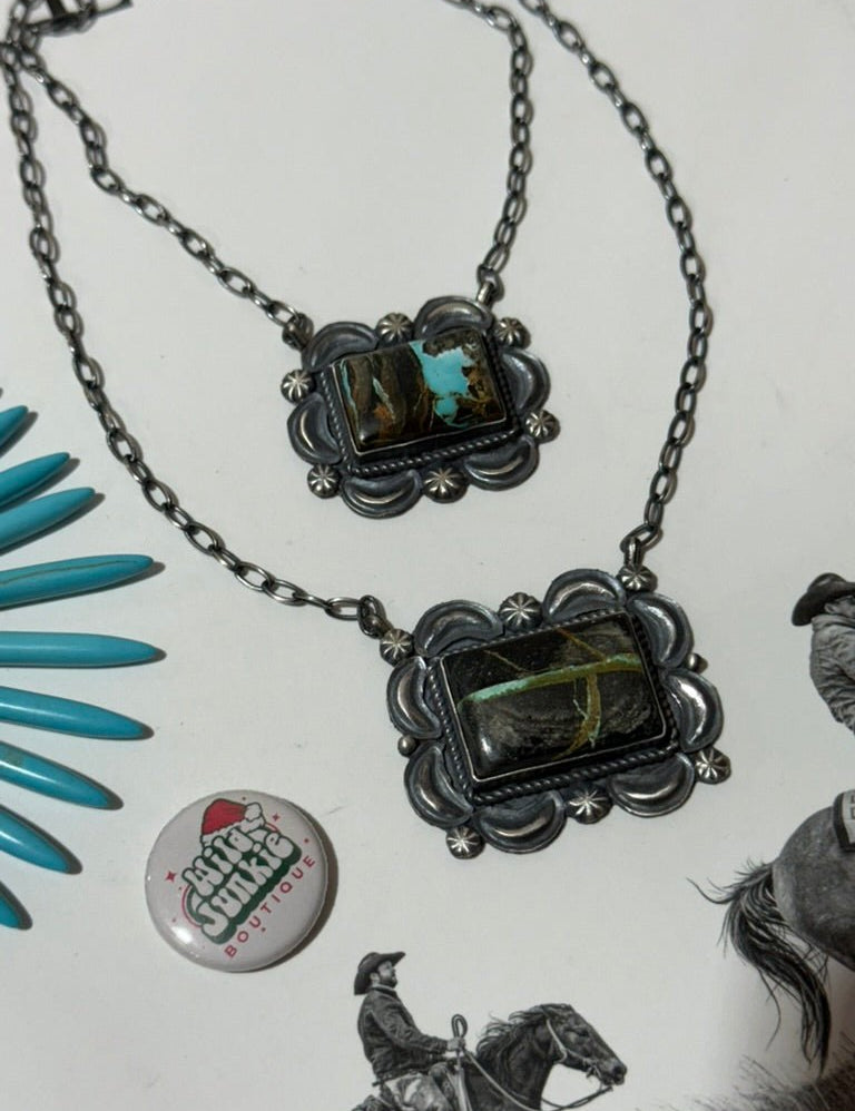 Black Jack Frame Chain Necklace