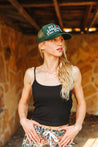 Black Spaghetti Strap Crop TankS