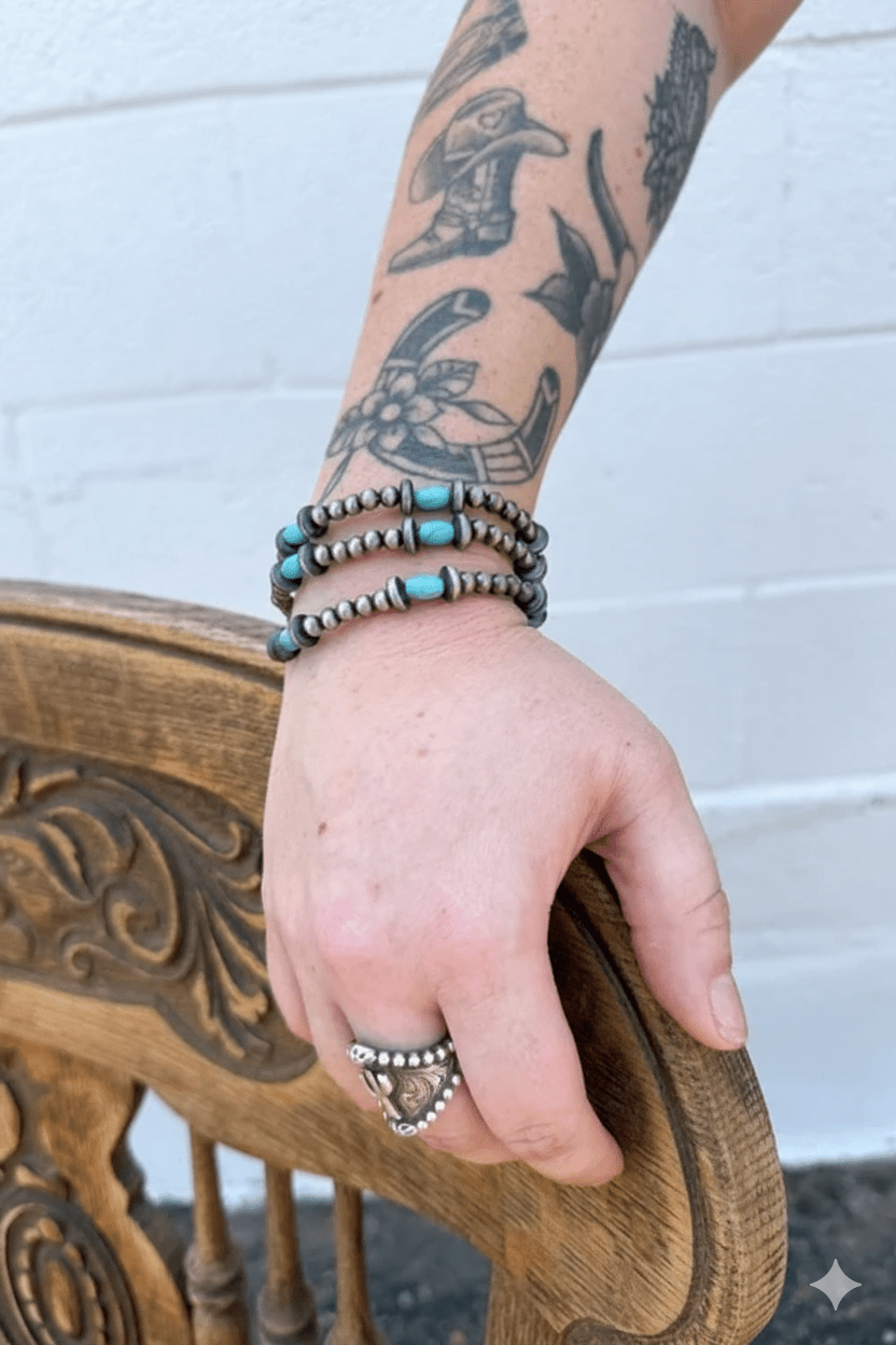 Blazing Saddles Turquoise Bracelet