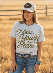 Bless Your Heart Graphic TeeHeather OatmealS