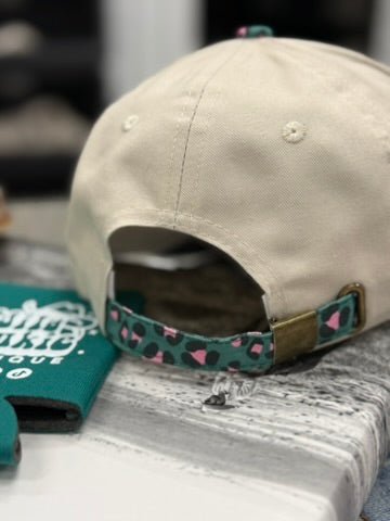 Bless Your Heart Teal Leopard Embroidered Trucker Hat