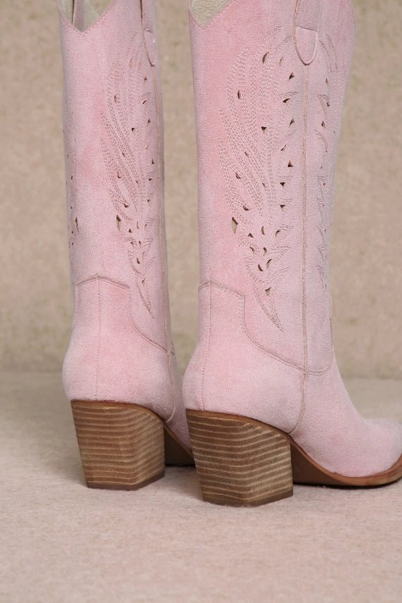 Blush Pink Western Boots6