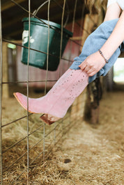 Blush Pink Western Boots6