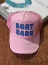 Boat Babe Trucker HatPINK
