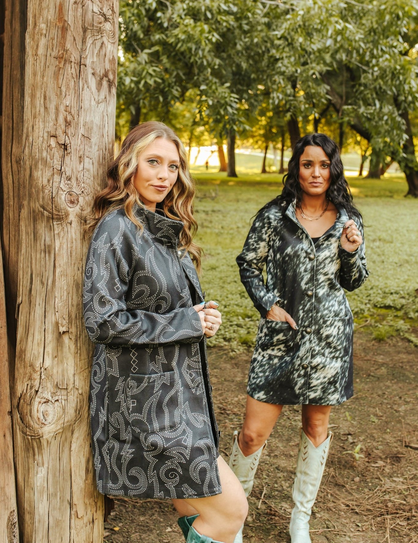 Boot Stitch Print JacketS