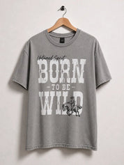 Born To Be Wild Oversized Graphic TeeS/M