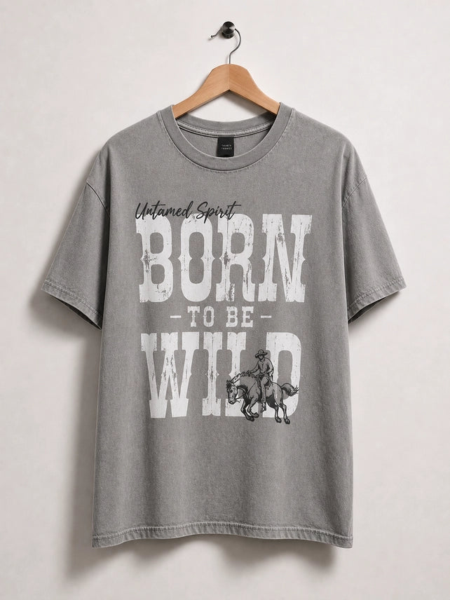 Born To Be Wild Oversized Graphic Tee