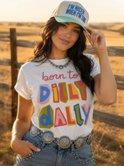 Born to Dilly Dally Retro Graphic Tee