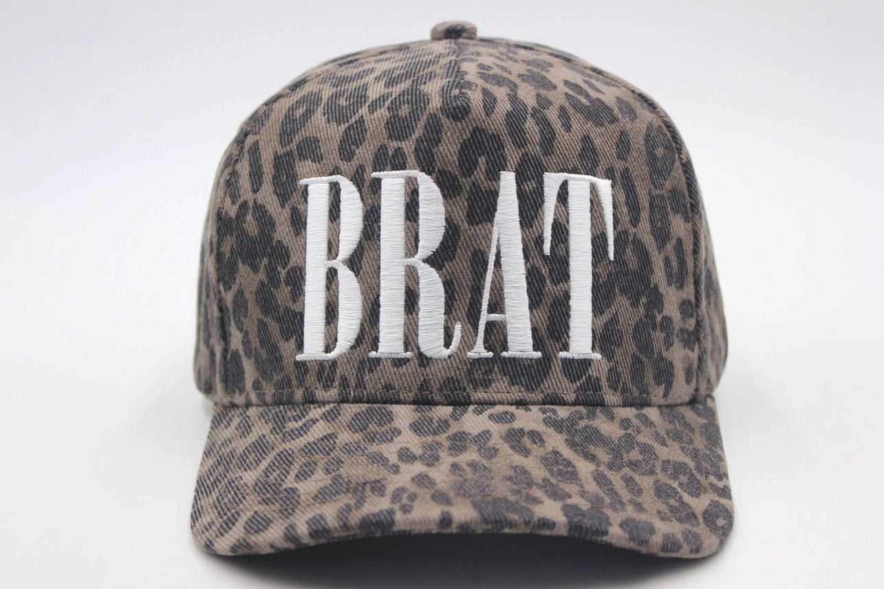 Brat Leopard Embroidered Trucker Hat