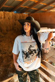 Break Horses, Not Hearts Graphic TeeWhiteS