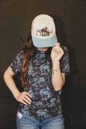 Bronc Rider Embroidered Trucker Hat