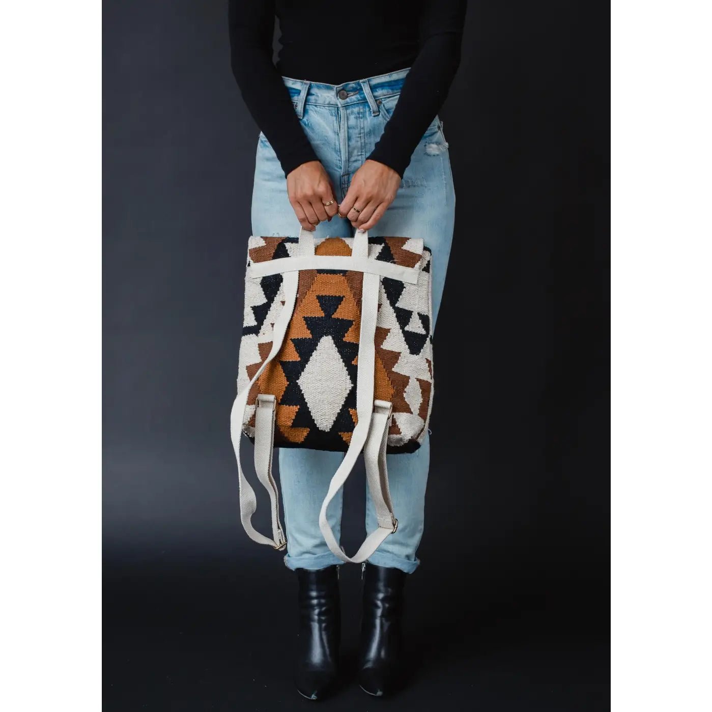 Brown Aztec Backpack