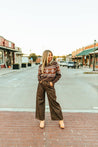 Brown Aztec Pattern SweaterS