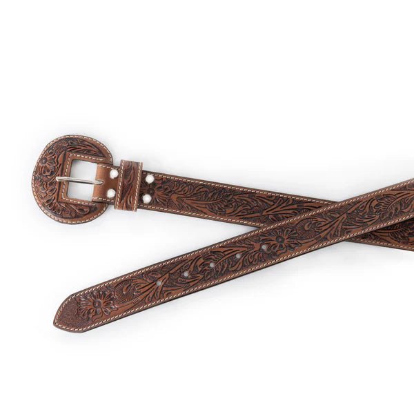 Brown Western Garden Embossed BeltS