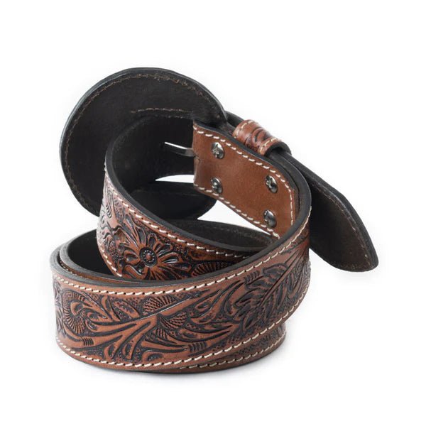 Brown Western Garden Embossed BeltS