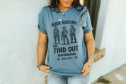 Buck Around and Find Out Graphic TeeSteel BlueS