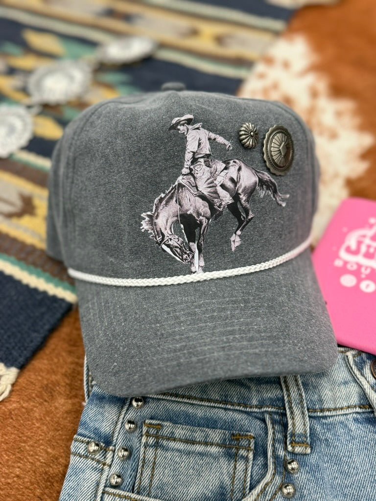 Bucking Horse Concho Trucker Hat