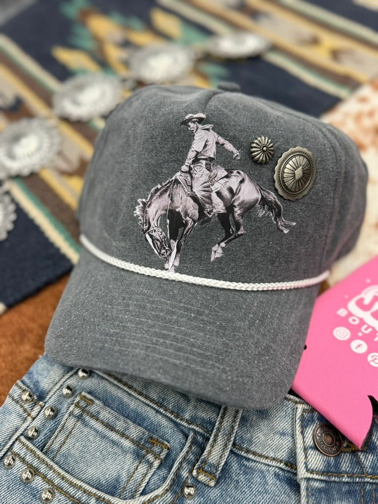 Bucking Horse Concho Trucker Hat