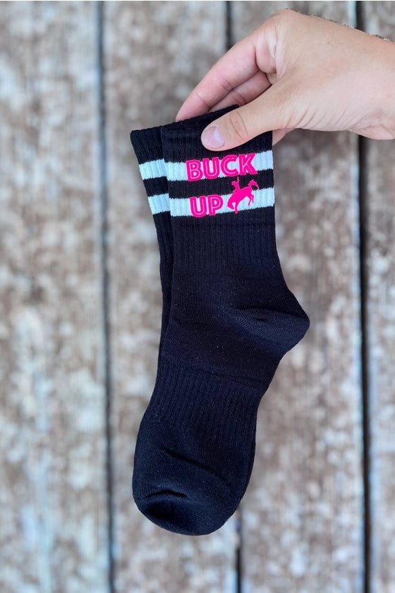 Buck Up Western Crew Socks