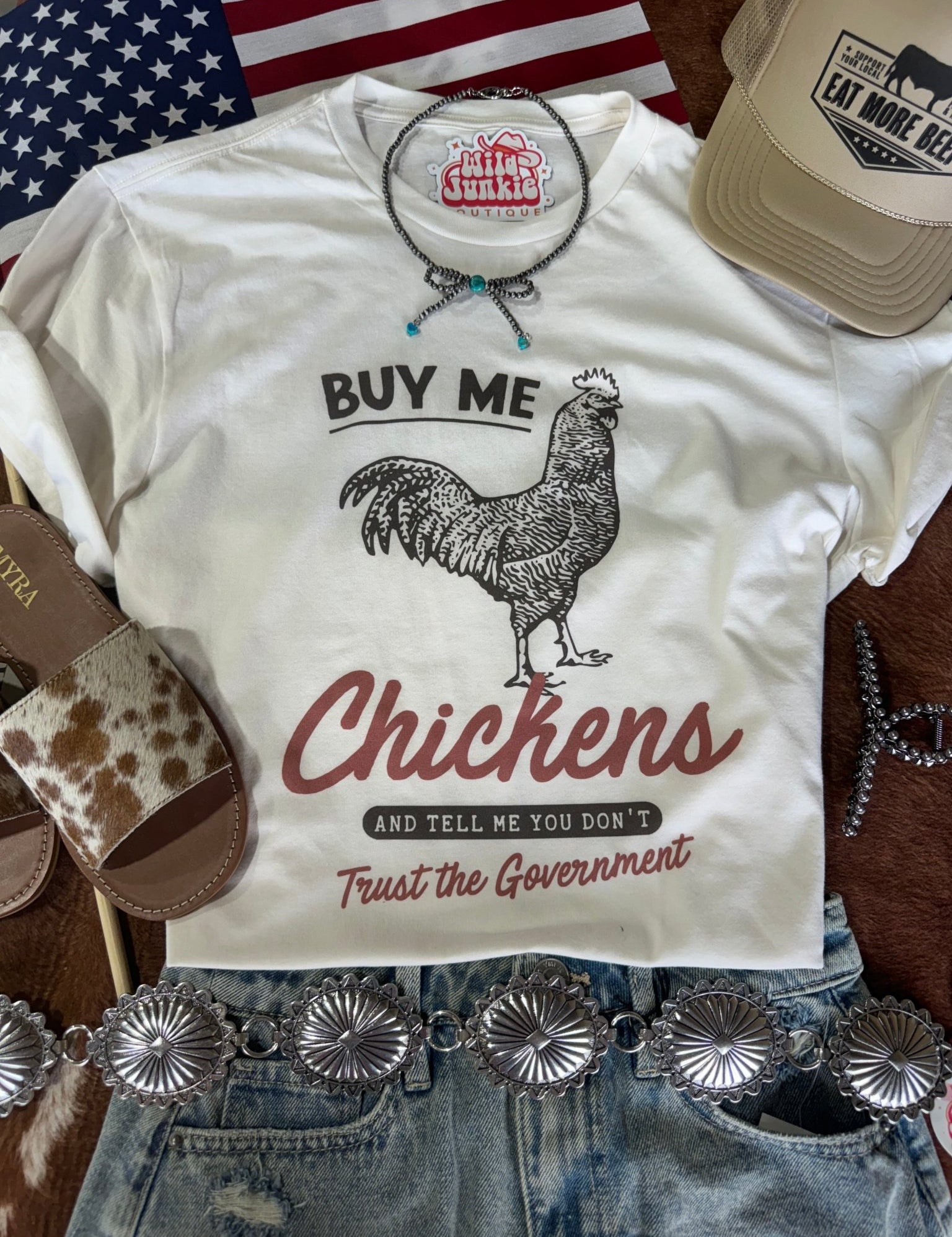 Buy Me Chickens Graphic TeeNaturalS