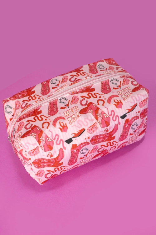 Western Bow Pink Pouch