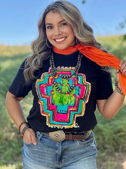 Cactus Aztec Graphic TeeS