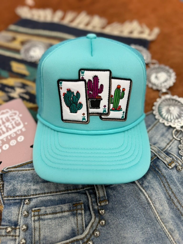 Cactus Cards Patch Trucker Hat