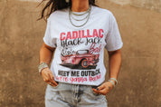 Cadillac Black Jack Graphic TeeLight AshXS