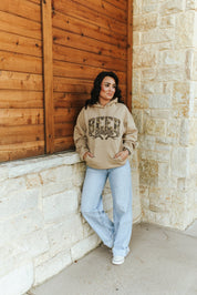 Camo Print Beer Season Graphic HoodieSandS