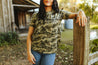 Camo Print Short Sleeve TeeS