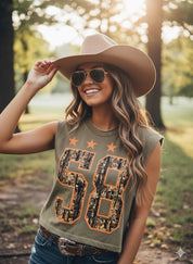 Camo Varsity Muscle TeeS/M